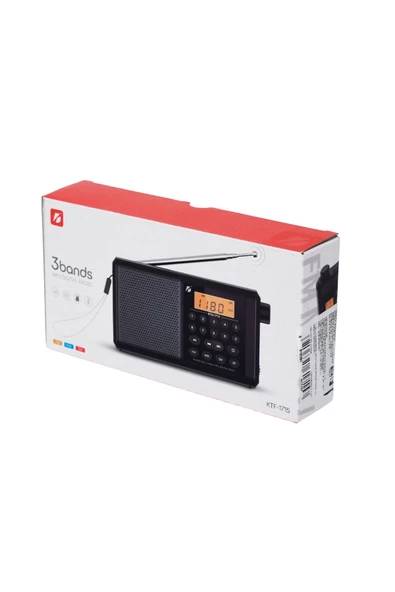 ULTRATEKNO KTF-1715 Dijital Ekranlı Saatli Manuel Kanal Arama & Kayıt Özellikli FM Radyo Bluetooth Hoparlör ürün görseli 1