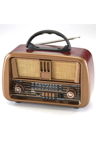 ULTRATEKNO Nostaljik Ahşap Radyo Bluetootlu Usb Sd Mp3 Ns-8068bt ürün görseli 1