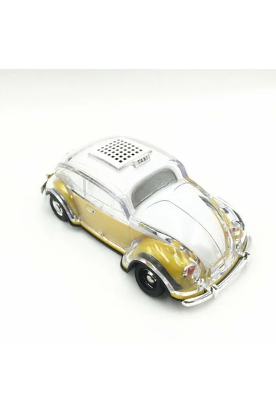 ULTRATEKNO Radyolu Işıklı Nostaljik Volkswagen Araba Bluetooth Hoparlör Fm Aux Tf Destekli Speaker - Siyah ürün görseli 1