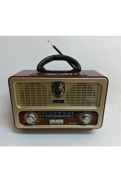 Paleon Nostalji Radyo Bluetoothlu Kumandalı Usb - Resim 2