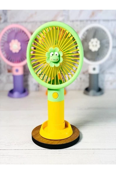 ULTRATEKNO Mini Fan Masaüstü Taşınabilir Telefon Stantlı Vantilatör 2si 1 Arada Taşınabilir Masaüstü Fan ürün görseli 1