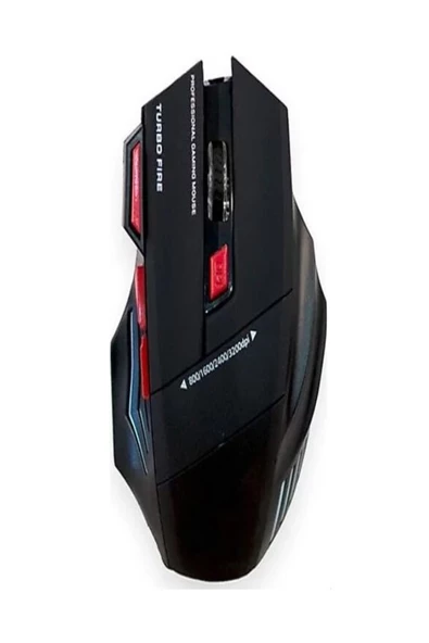 ULTRATEKNO USB Kablolu RGB Işıklı Gaming Mouse 3200 Dpi Profesyonel Oyuncu Mouse ürün görseli 1