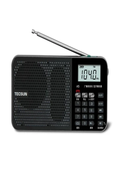 ULTRATEKNO Tecsun A5 Taşınabilir Şarjlı Cep Radyosu Bluetooth Hoparlör FM Radyo MP3 Çalar & Ses Kayıt Cihazı ürün görseli 1