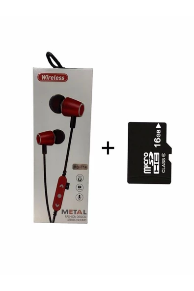 Platoon 16 Gb Hafıza Kartı Hediyeli Bluetooth Kulaklık Mp3 Player Müzik Çalar Kulaklık ürün görseli 1