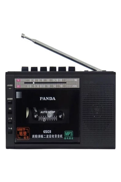 ULTRATEKNO Panda 6503 25W Kaset Çalar Radyo USB/TF  Kaydedici Bant Mikrofon Çok Fonksiyonlu Müzik Çalar ürün görseli 1