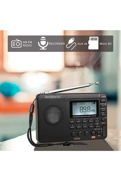 retekess V115 Dijital Radyo - Resim 6