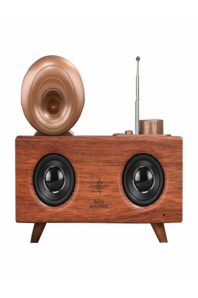 ULTRATEKNO Gramafon Radyo Müzik Apollo 3d Ses Teknolojisi Yüksek Ses Kalitesi Nostaljik ürün görseli 1