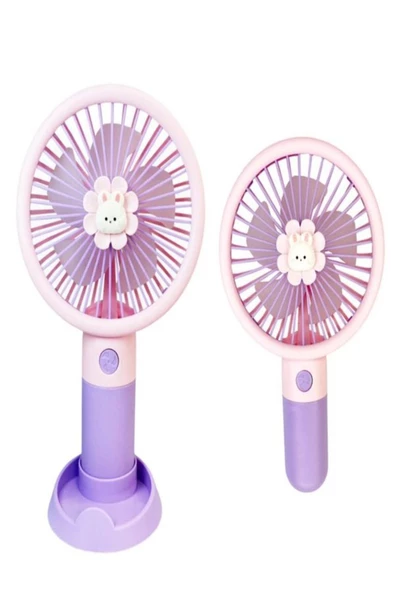 Platoon Mini Fan Masaüstü Taşınabilir Telefon Stantlı Vantilatör 2si 1 Arada Taşınabilir Vantilatör ürün görseli 1