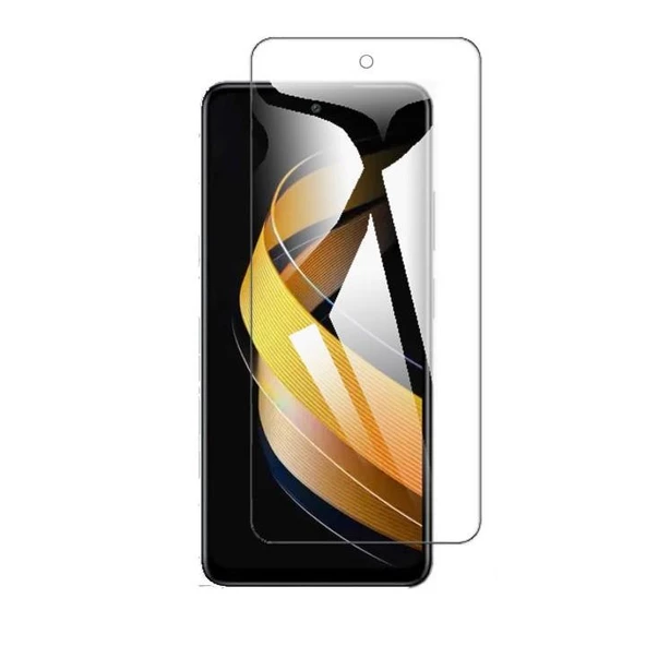 Infinix Smart 8 Pro ile Uyumlu Şeffaf 9H Esnek Nano Ekran Koruyucu ürün görseli 1