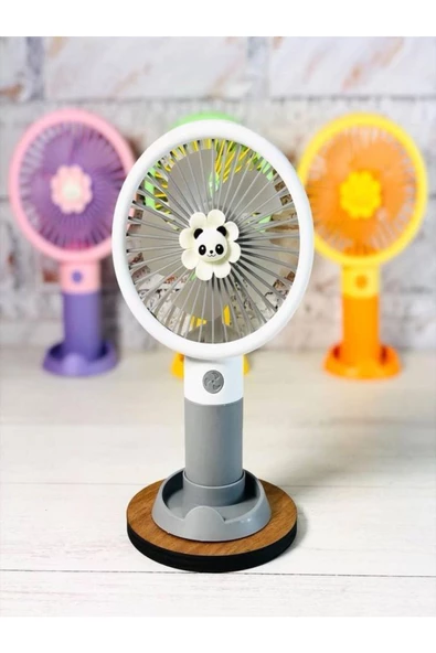 ULTRATEKNO Mini Fan Masaüstü Taşınabilir Telefon Stantlı Vantilatör 2si 1 Arada Taşınabilir Masaüstü Fan ürün görseli 1