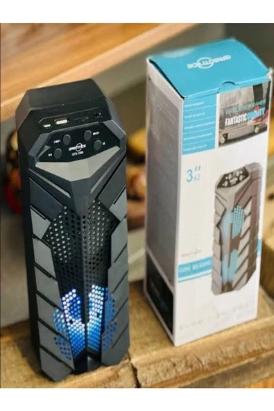 GTS-1559 Rgb Led Işıklı Kablosuz Bluetooth Hoparlör Radyo Usb/aux/mikrofon/sd Kart Özellikli ürün görseli 1