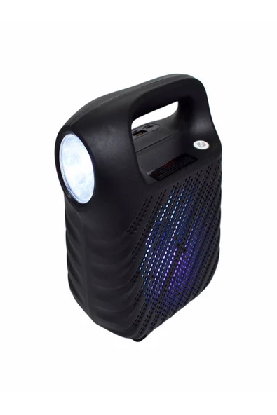 ULTRATEKNO Işıklı 4" Taşınabilir Bluetooth Hoparlör El Fenerli Fm Radyo Usb/tf/aux Destekli Speaker ürün görseli 1