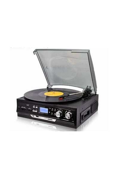 Ultratekno KN-37 Pikap Radyo USB TF Destekli Bluetooth'lu Plak Çalar Turntable ürün görseli 1