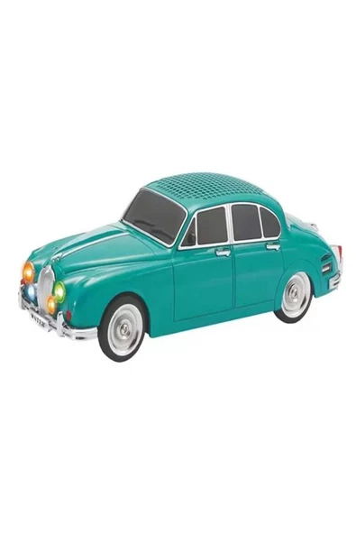 ULTRATEKNO WS-596BT 1967 Model Jaguar Mark 2 10W Bluetooth Hoparlör Fm Radyo USB Tf Aux Destekli Speaker ürün görseli 1