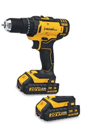SGS Akülü  Matkap 20v 1.5 Ah  lion batarya 5249  model ürün görseli 1