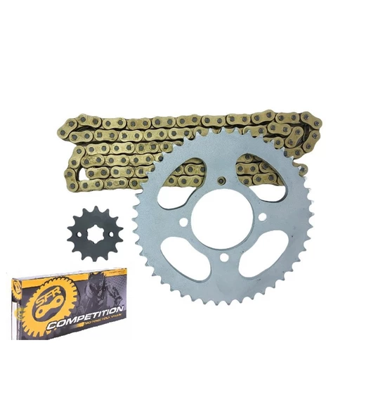 Ybr Esd 125 Oringli Zincir Dişli Seti 2006-2019 ( Sfr Gold Zincir )  Supermoto ürün görseli 1