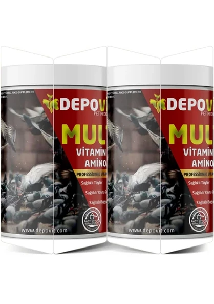 Depovit 2'li Multivitamin Aminoasit ( Güvercin Ve tüm kanatlılar için ) 300+300 ürün görseli 1