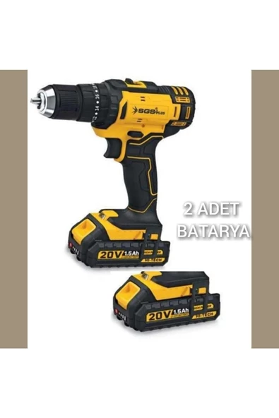 SGS Akülü Matkap 20v 1.5 Ah Şarzlı Vidalama 5249 ürün görseli 1