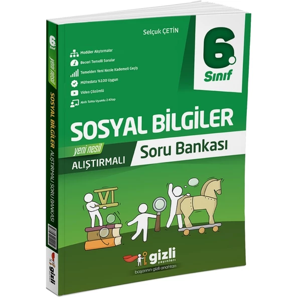Gizli Yayınları 2025 6. Sınıf Sosyal Bilgiler Alıştırmalı Soru Bankası ürün görseli 1