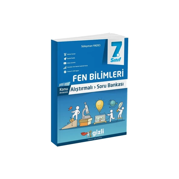 Gizli Yayınları 7. Sınıf Fen Bilimleri Konu Anlatımlı Alıştırmalı Soru Bankası ürün görseli 1