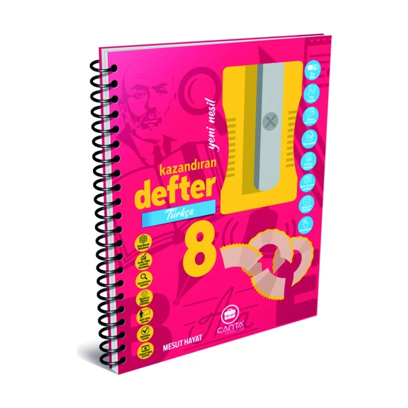 Çanta Yayınları 8. Sınıf Türkçe + Matematik Kazandıran Defter ürün görseli 1