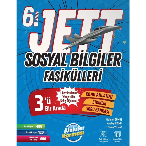 Ünlüler Karması 6. Sınıf Jett Sosyal Bilgiler Fasikülleri ürün görseli 1