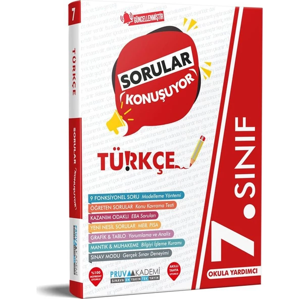 Pruva Akademi 7. Sınıf Türkçe Sorular Konuşuyor ürün görseli 1