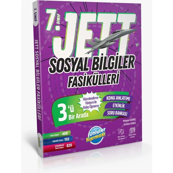 Ünlüler Karması 7. Sınıf Jett Sosyal Bilgiler Fasikülleri ürün görseli 1