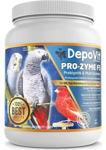 Depovit Prozyme F5 Egzotik Kuşlara Özel Probiyotik 1 kg ürün görseli 1
