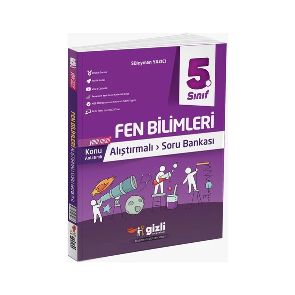 Gizli Yayınları 5. Sınıf Fen Bilimleri Konu Anlatımlı Alıştırmalı Soru Bankası ürün görseli 1