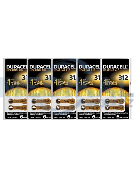 Duracell Işitme Cihazı Pili Duracell 5'li Paket 312 Numara 30 Adet ürün görseli 1