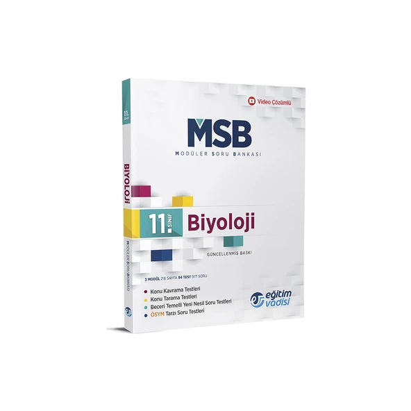 Eğitim Vadisi Yayınları 11.Sınıf Biyoloji Modüler Soru Bankası ürün görseli 1