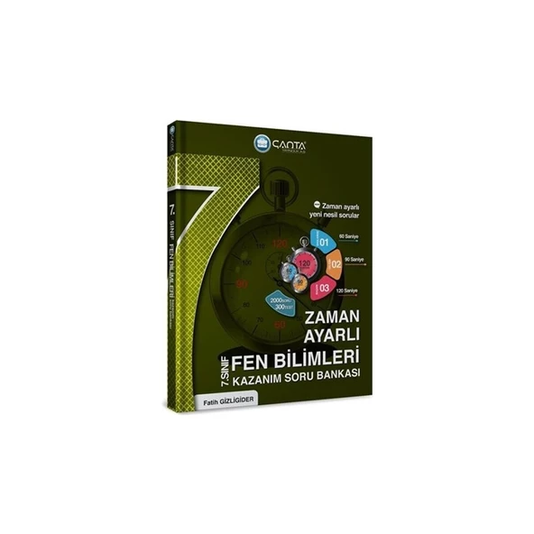 Çanta Yayınları 7.Sınıf Fen Bilimleri Zaman Ayarlı Kazanım Soru Bankası ürün görseli 1