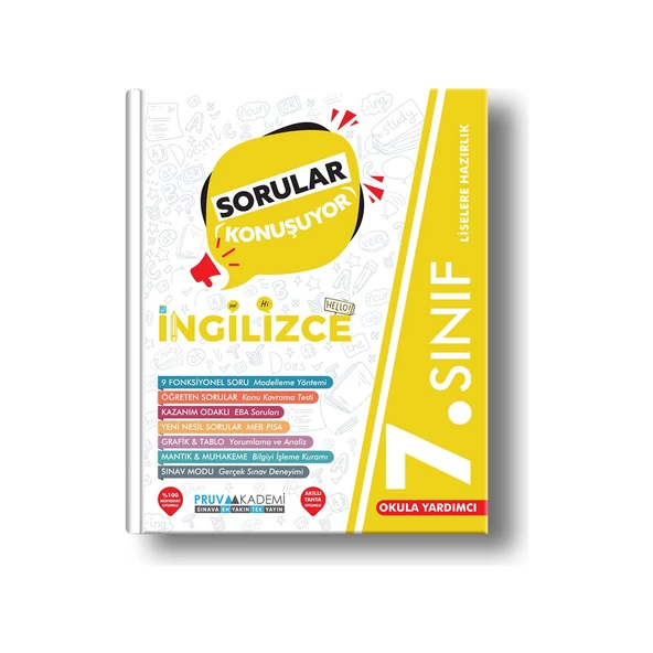 Pruva Akademi 7. Sınıf Ingilizce Soru Bankası ürün görseli 1
