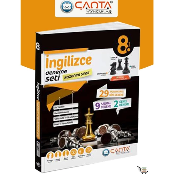 Çanta Yayınları 8. Sınıf İngilizce Kazanım Sıralı Deneme Seti ürün görseli 1