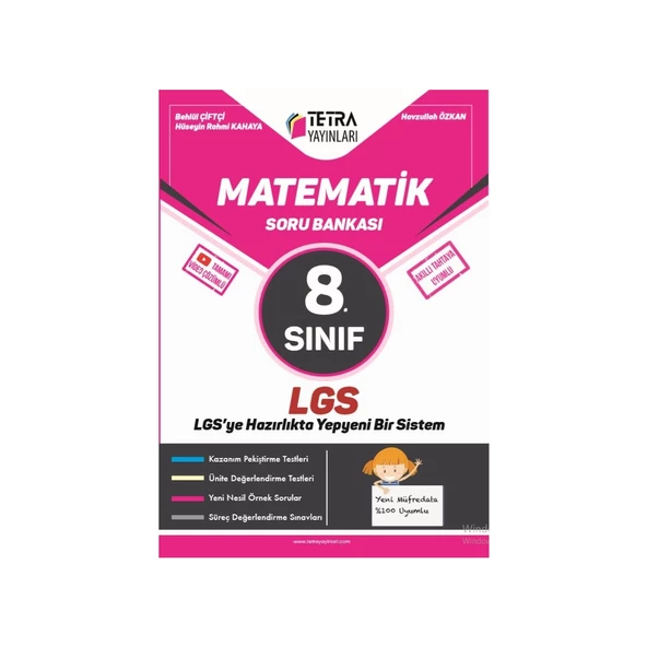Tetra Yayınları Matematik 8. Sınıf Lgs Soru Bankası ürün görseli 1