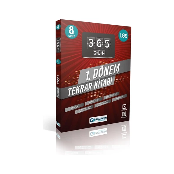 Gezegen Yayıncılık  8.Sınıf Tüm Dersler 365 Gün 1.dönem Tekrar Kitabı ürün görseli 1