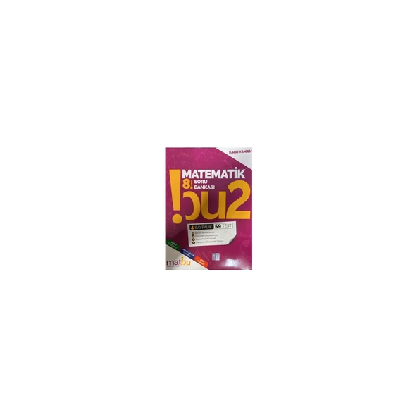 Matbu Kitap 8. Sınıf Matematik Soru Bankası ürün görseli 1