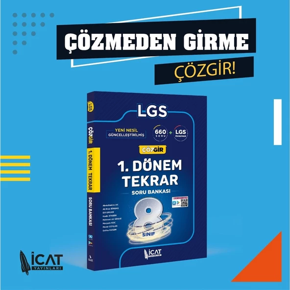 İcat Yayınları Lgs Çözgir 1.Dönem Tekrar Soru Bankası ürün görseli 1