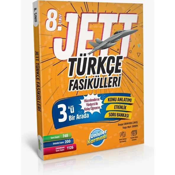 Ünlüler Karması 8. Sınıf LGS Jett Türkçe Fasikülleri ürün görseli 1
