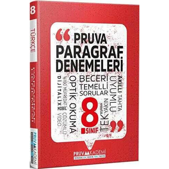 Bilfen Yayınları Pruva 8. Sınıf Paragraf Denemeleri ürün görseli 1