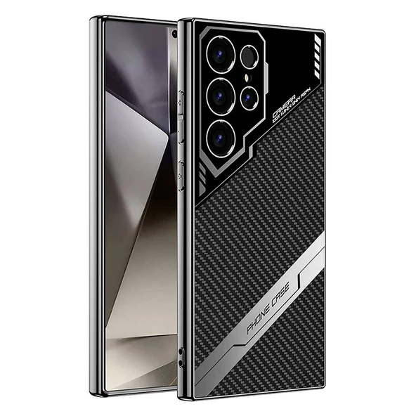 Galaxy S24 Ultra Kılıf Kamera Korumalı Karbon Tasarım  Yeni Seri Procase Kapak ürün görseli 1
