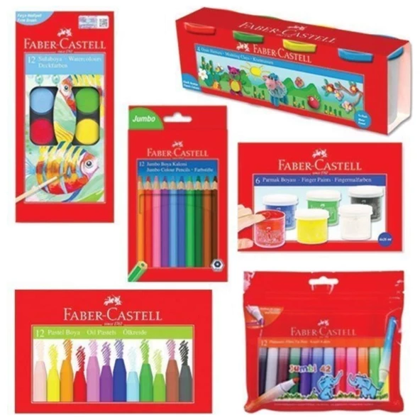 Faber-Castell Faber Castell Okul Kırtasiye Seti Set-1 ürün görseli 1