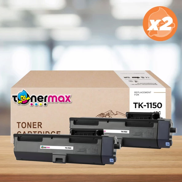 Kyocera TK-1150 Muadil Toneri 2'li Paket / Ecosys P2200 / M2135 / P2235 / M2735 ürün görseli 1