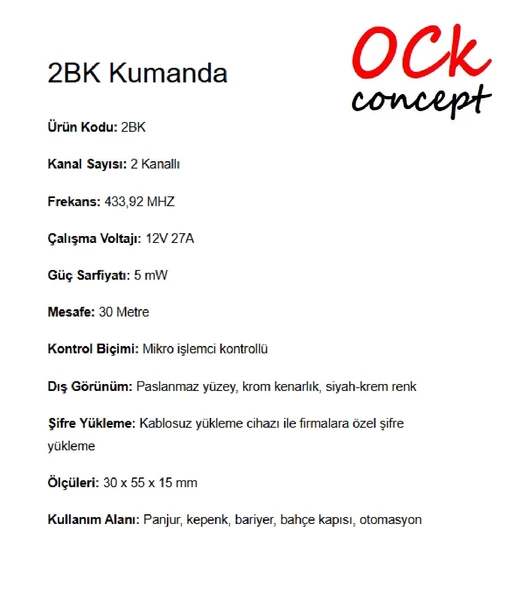 Cuppon 2BK Kumanda - Resim 3