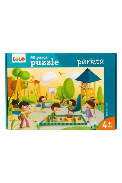 Eolo Parkta Eğitici Eğlenceli 40 Parça Puzzle ürün görseli 1