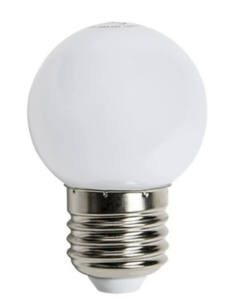E-27 Duylu 1w BEYAZ Ledli Gece Lambası Ampulu 1 Watt 220 Volt ürün görseli 1