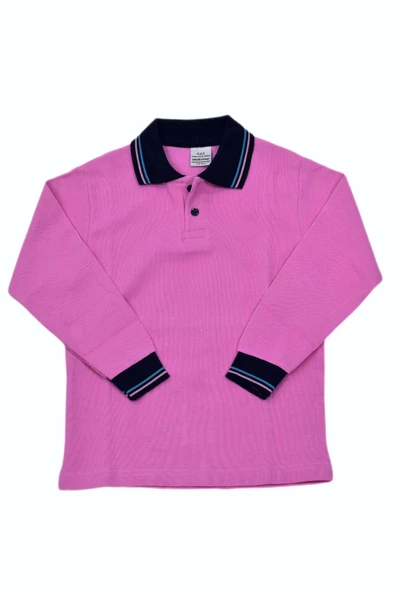 Kolej Polo Yaka Sweat Pembe BGL-YMRTP-5 - Resim 3