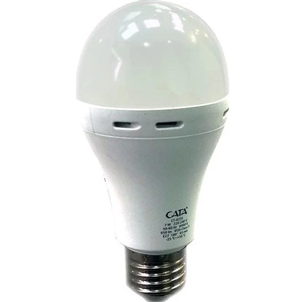 CATA E-27 9w Led Şarjlı Ampul 6500k (6 Saat Yanma Süresi) ürün görseli 1