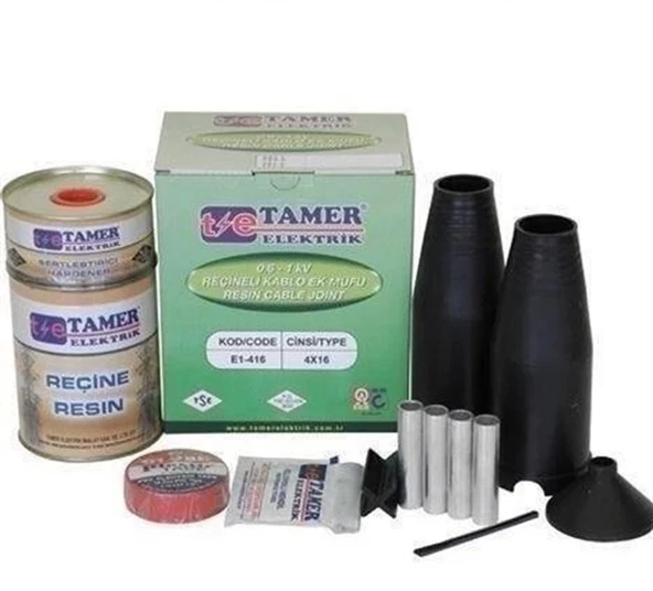 TAMER 3X50+25 KABLO İÇİN REÇİNELİ EK MUF ürün görseli 1
